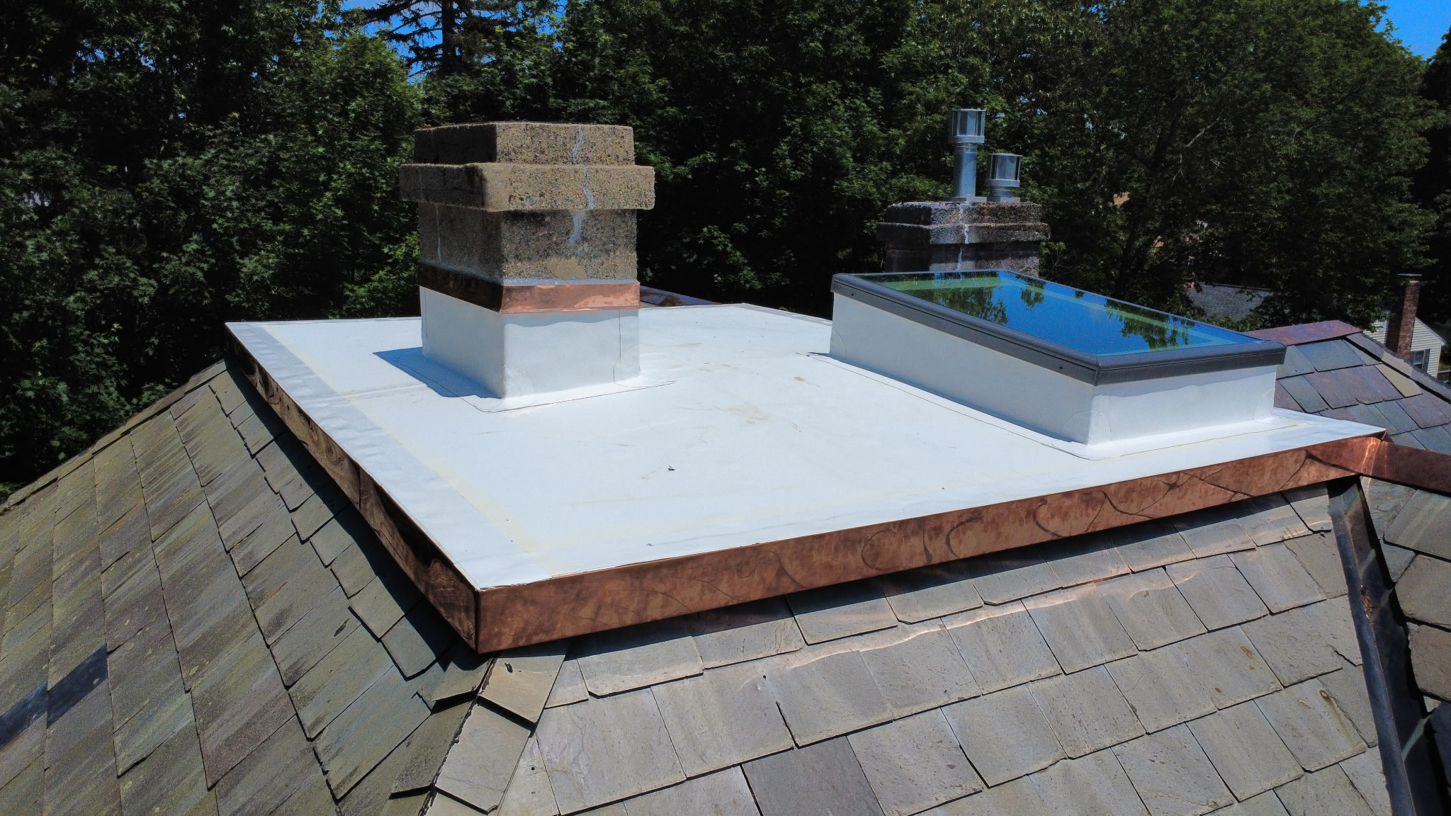 After Flat Roof in Newton, MA - TPO Flat Roof Installation in Newton, MA